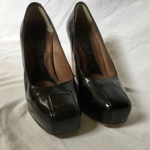 Marni patent leather wooden heels
